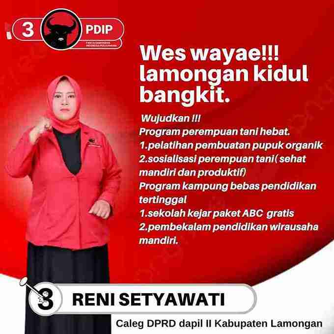 Reni Setiawati Caleg DPRD Lamongan