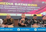 media gathering KPU Lamongan