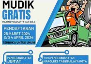 Mudik lebaran gratis diselenggarakan Polres Tasikmalaya