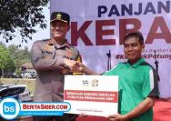 Polres Lamongan Salurkan Bantuan Sosial dan Bakti Kesehatan Polisi Baik oleh Polda Jatim di Wilayah Lamongan