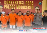 Polisi Ringkus Komplotan Karyawan Gasak Aluminium di Mojokerto