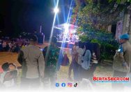 Sinergitas TNI-Polri Kawal Ketertiban Masyarakat di HUT RI ke-80 di Desa Takerharjo Solokuro Lamongan 