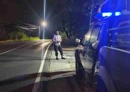 Polsek Kembangbahu Gelar Patroli Blue Light, Antisipasi Gesekan Antar Perguruan Silat dan Kriminalitas di Lamongan