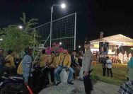Polsek Deket Amankan Pagelaran Wayang Kulit Sedekah Bumi di Dusun Keset Desa Rejosari