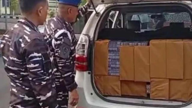 Gagalkan Pasokan Rokok Ilegal Lintas Provinsi, Lanal Batuporon Gelar Operasi Penyekatan Suramadu