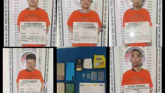 Polisi Gulung Jaringan Pengedar Ekstasi di Pematangsiantar, 5 Pemuda Diringkus Berurutan