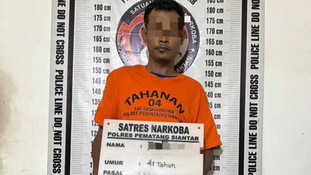 Gagalkan Peredaran Narkoba,Polres Pematangsiantar Amankan Residivis 