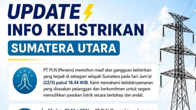 Listrik Sebagian Sumatra-Aceh Padam Akibat Cuaca Buruk, PLN Sampaikan Permohonan Maaf