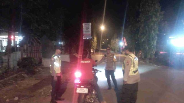 Kapolsek Solokuro Pimpin Razia Kendaraan Bermotor, Tindak Tegas Pengendara Tanpa Surat dan Pengguna Knalpot Brong