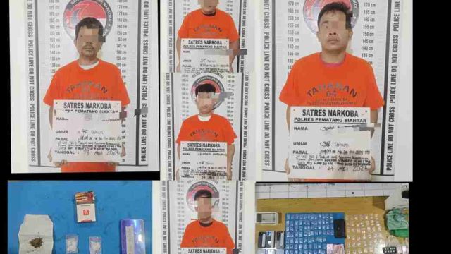 Polres Pematangsiantar Tangkap Lima Tersangka Narkoba, Sita 139 Paket Sabu dan Ganja
