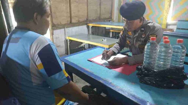 Polsek Lamongan Kota Amankan 6 Liter Arak dalam Operasi KRYD, Wujud Komitmen Ciptakan Kamtibmas Kondusif