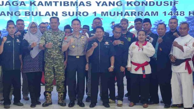Jelang Pengesahan Anggota Baru, PSHT Pusat Madiun ikuti deklarasi damai di Polresta Kediri bersama Perguruan Silat Se Kediri Raya
