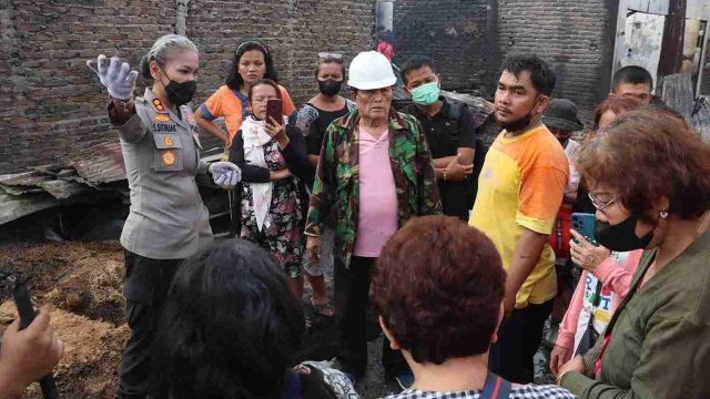 Kapolres Pematangsiantar Tinjau Langsung Lokasi Kebakaran Pasar Dwikora, Kerugian Ditaksir Capai Rp2 Miliar
