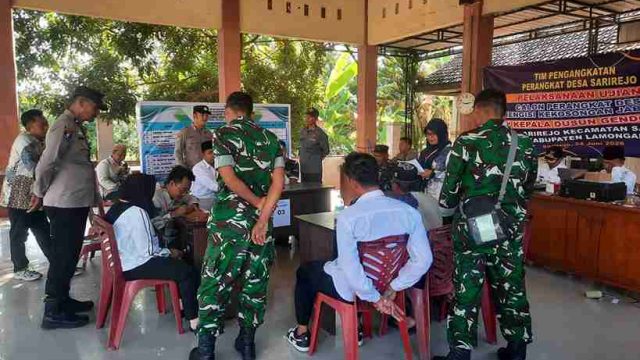 Pastikan Transparansi, Polsek Sarirejo Kawal Ketat Ujian Penjaringan Perangkat Desa Kasun Gendot
