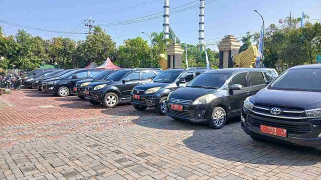 Tertibkan Aset Daerah, Pemkab Lamongan Gelar Apel Kendaraan Dinas dan Layanan Pajak di Tempat