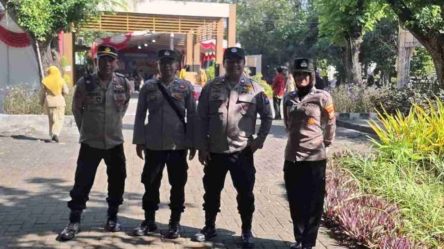 Malam Hari, Polsek Lamongan Kota Intensifkan Patroli Kota Presisi di Sejumlah Obyek Vital