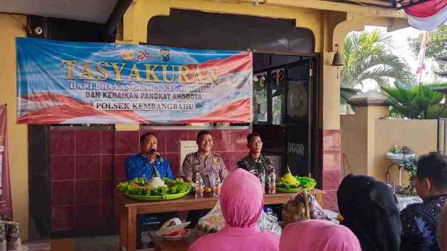 Peringati Hari Bhayangkara ke-80, Polsek Kembangbahu Pererat Sinergitas Melalui Tasyakuran dan Syukuran Kenaikan Pangkat