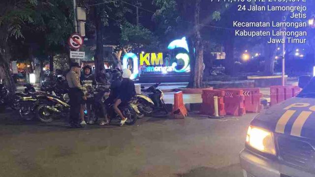 Optimalkan Harkamtibmas, Polsek Lamongan Kota Gelar Patroli Blue Light dan Pengamanan Event Nasional