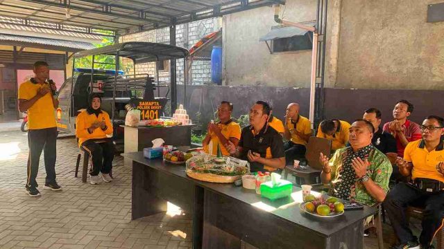 Polsek Deket Gelar Acara Pisah Sambut dan Syukuran Kenaikan Pangkat Personel