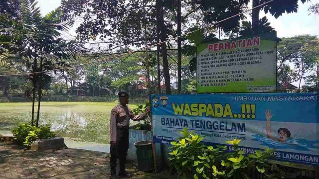 Pastikan Situasi Wilayah Aman, Polsek Lamongan Kota Gencarkan Patroli Perintis Presisi Antisipasi Bencana Alam