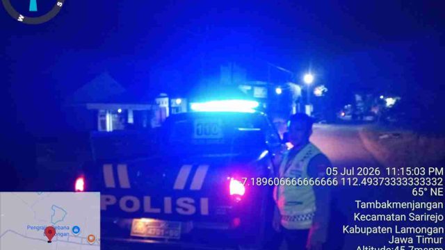Pastikan Wilayah Tetap Kondusif, Polsek Sarirejo Gencarkan Patroli Blue Light di Titik Rawan Gesekan