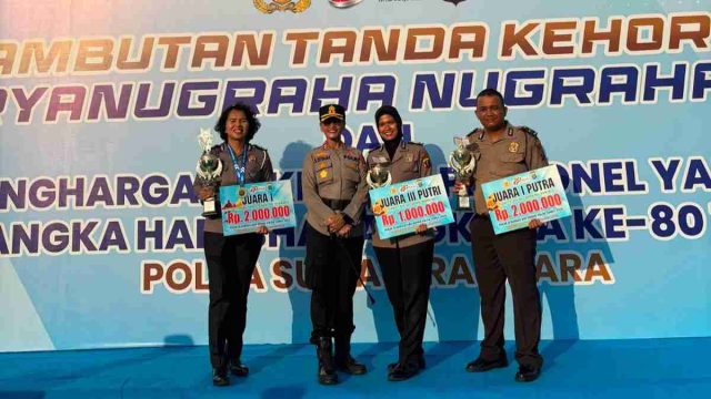 Torehkan Prestasi di HUT Bhayangkara ke-80, Tiga Personel Polres Pematangsiantar Terima Penghargaan dari Kapolda Sumut