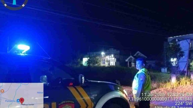 Cegah Potensi Gesekan dan Aksi Kriminalitas, Polsek Sarirejo Gencarkan Blue Light Patrol