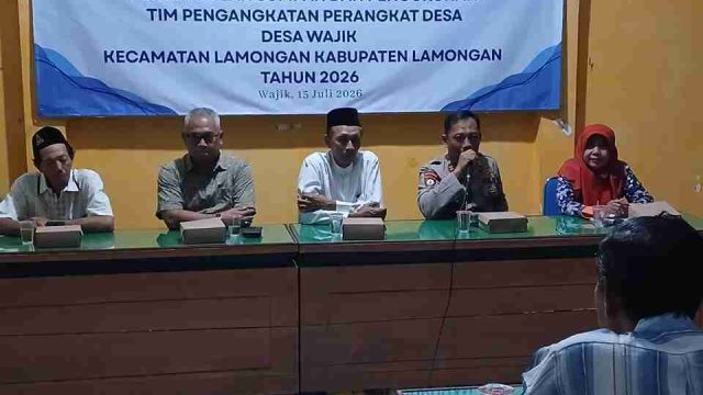 Pastikan Proses Transparan, Polsek Lamongan Kota Hadiri Pengukuhan Tim Seleksi Perangkat Desa Wajik