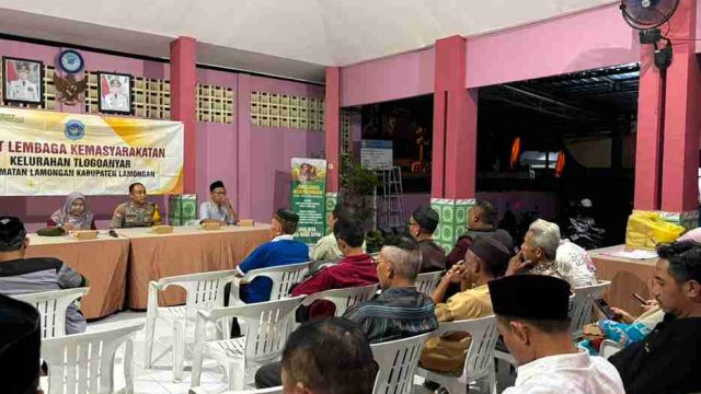 Perkuat Sinergi Kewilayahan, Polsek Lamongan Kota Ajak Perangkat RT/RW Kelurahan Tlogoanyar Waspada Kamtibmas