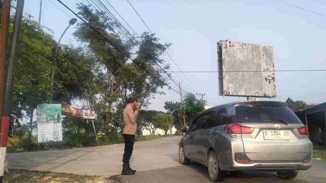 Ciptakan Kamseltibcarlantas, Polsek Sarirejo Rutin Gelar Commander Wish Pagi di Titik Rawan