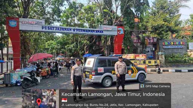 Ciptakan Rasa Aman, Polsek Lamongan Kota Gelar Patroli Presisi di Titik Obyek Vital