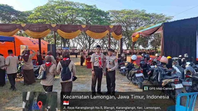Polsek Lamongan Kota Pastikan Pelantikan Pengurus Pramuka Kwarran Masa Bakti 2026-2029 Berjalan Khidmat