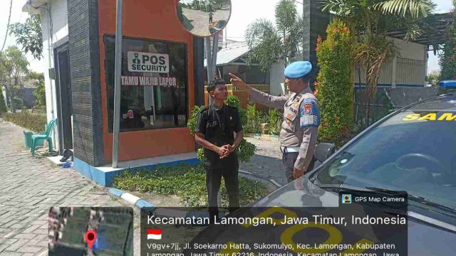 Patroli Perintis Presisi Polsek Lamongan Kota Sasar Objek Vital, Pastikan Situasi Tetap Kondusif