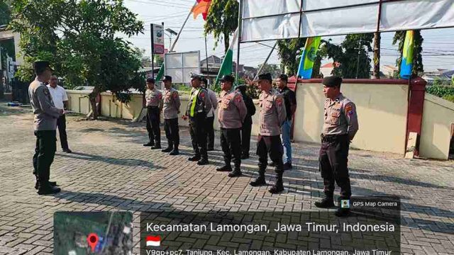Kapolsek Lamongan Kota Pimpin Apel Pagi, Tekankan Profesionalisme, Kesehatan Personel, dan Optimalisasi Kinerja