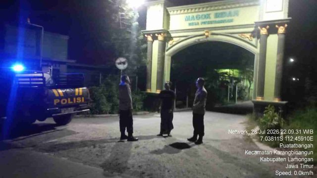 Polsek Karangbinangun Gelar Patroli Blue Light Presisi, Perkuat Keamanan Malam Hari dan Antisipasi Kejahatan 3C