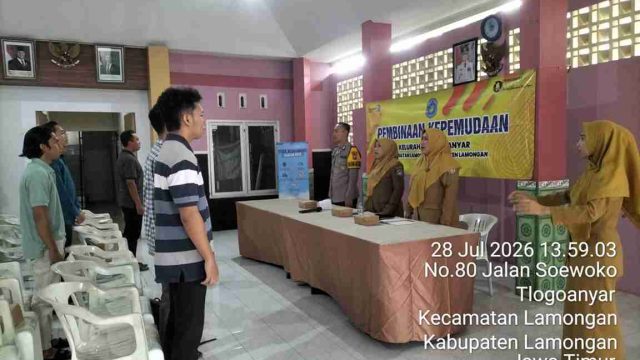 Polsek Lamongan Kota Tingkatkan Kesadaran Kamtibmas Pemuda