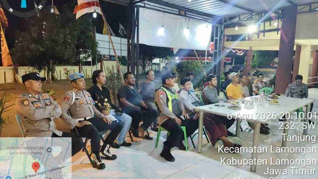 Polsek Lamongan Kota Gelar Nobar Final Piala Presiden 2026 Bersama Masyarakat, Perkuat Sinergitas dan Kebersamaan