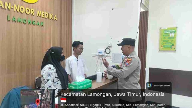Patroli Kota Presisi Polsek Lamongan Kota Sasar Objek Vital, Perkuat Keamanan di Malam Hari