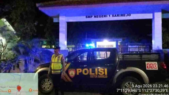 Patroli Blue Light Polsek Sarirejo Sasar Jalur Rawan, Cegah Kriminalitas dan Gesekan Antarperguruan Silat