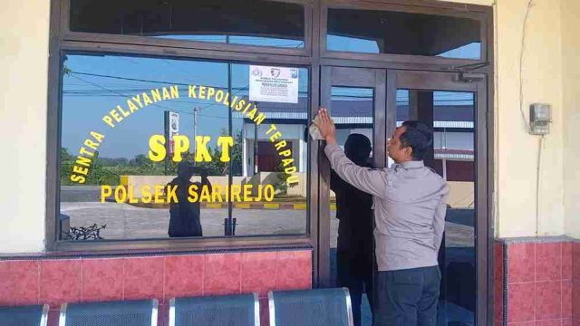 Pastikan Kesiapsiagaan Personel, Polsek Sarirejo Cek Senpi dan Inventaris Usai Serah Terima Jaga Mako