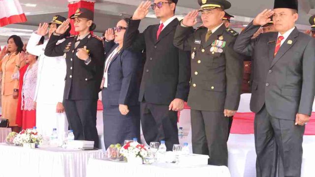 Kapolres Pematangsiantar Hadiri Upacara HUT Ke-81 RI, Pengamanan Maksimal Wujudkan Perayaan Khidmat dan Aman