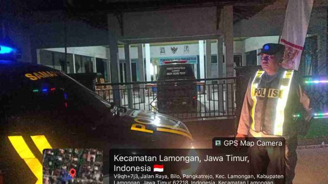 Patroli Blue Light Polsek Lamongan Kota Sasar Sejumlah Titik Rawan, Antisipasi Gesekan dan Balap Liar