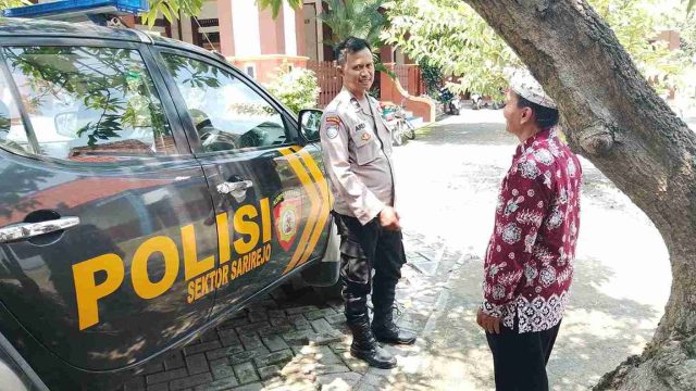 Polsek Sarirejo Intensifkan Patroli Obyek Vital, Cegah 3C dan Jaga Kamtibmas Lamongan Tetap Kondusif