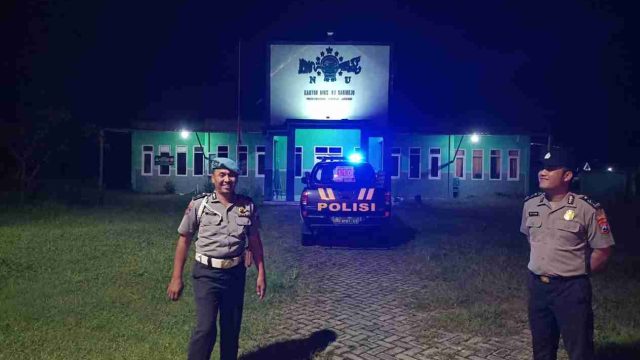 Patroli Malam Polsek Sarirejo Sasar Obyek Vital, Cegah 3C dan Perkuat Keamanan Wilayah Lamongan 