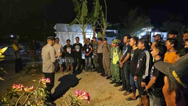 Kapolsek Solokuro Ajak Pemuda dan Warga Bersama Jaga Kamtibmas  Lamongan Tetap Kondusif