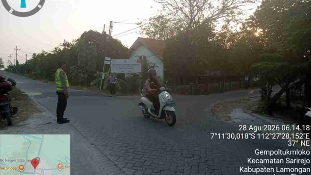 Polsek Sarirejo Gelar Commander Wise Pagi, 4 Polisi Atur Lalu Lintas di Dua Simpang Rawan