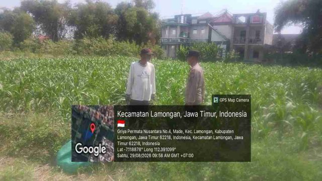 Polsek Lamongan Kota Monitoring Pekarangan Pangan Bergizi, Dukung Ketahanan Pangan dan Asta Cita Presiden