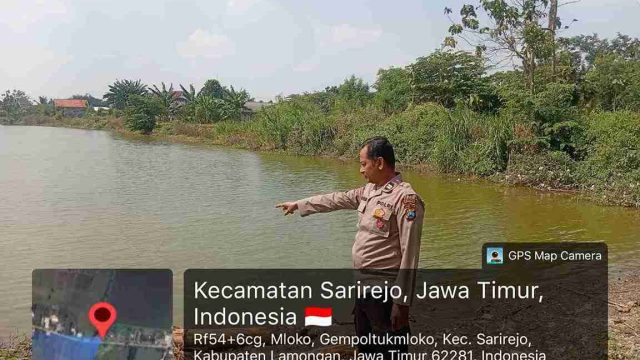 Antisipasi Bencana, Polsek Sarirejo Pantau Debit Embung dan Kondisi Persawahan di Gempoltukmloko