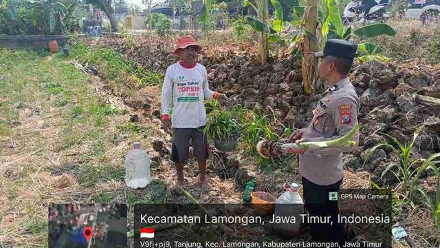 Polsek Lamongan Kota Perkuat Dukungan Ketahanan Pangan