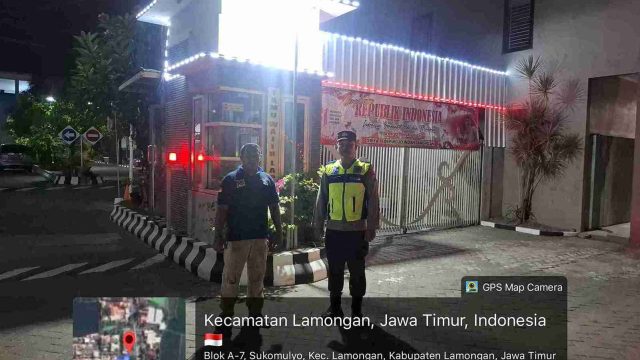 Patroli Kota Presisi Polsek Lamongan Kota Sasar Obyek Vital dan Permukiman, Pastikan Kamtibmas Kondusif